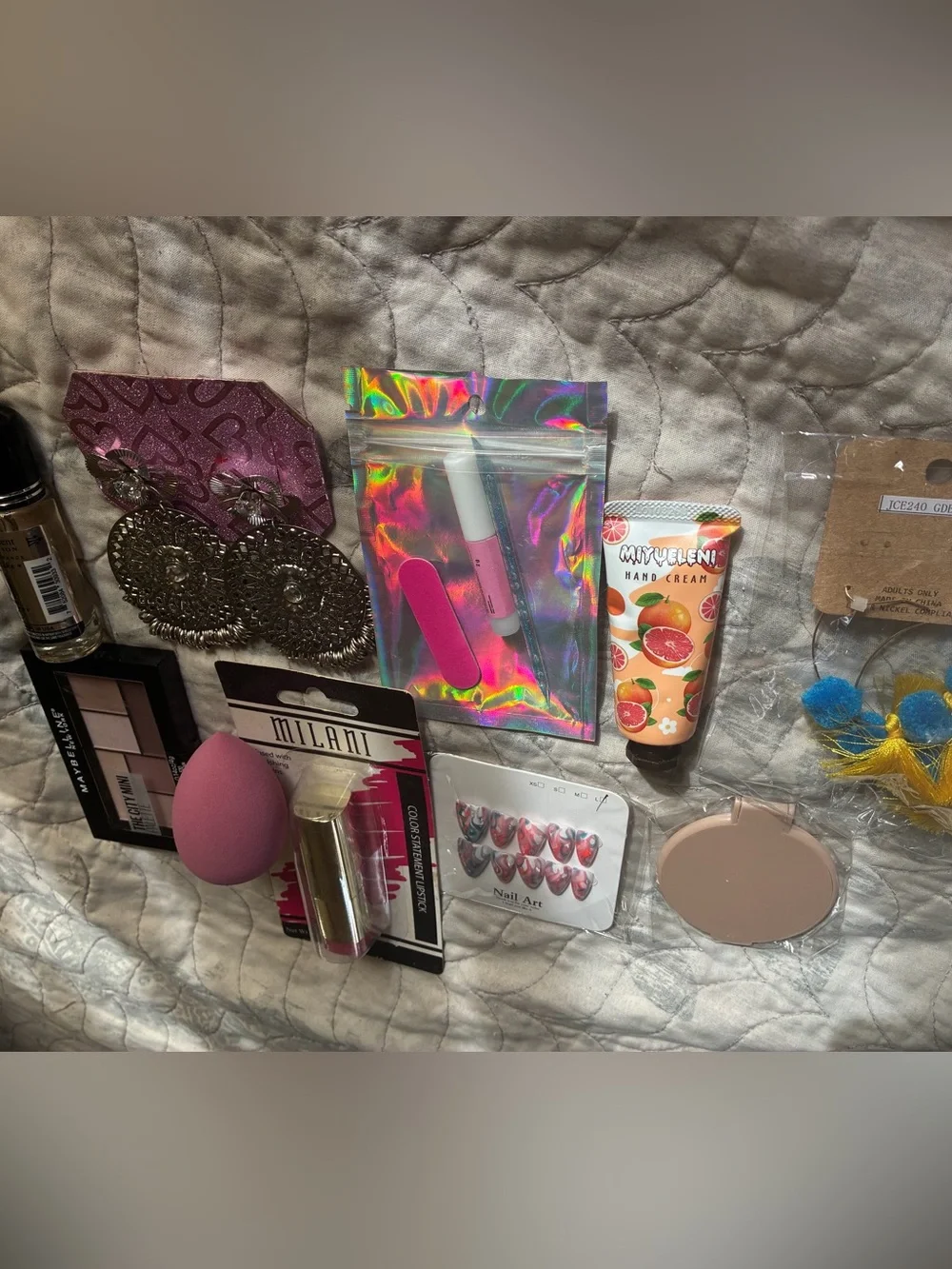 Milani Pink Makeup Sponge & Cosmetic Tool Bundle
